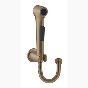 Complementary™ - Health faucet with hose and bracket in brushed bronze