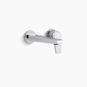 Avid™ - Single-control wall mount basin faucet without drain in polished chrome