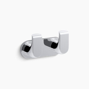 Avid™ - Double robe hook in polished chrome