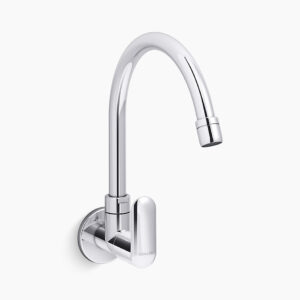 Kumin™ - Wall mount kitchen faucet cold only in polished chrome