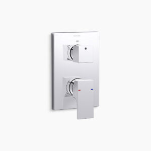 Aqua Turbo 360 - Complementary square trim in polished chrome