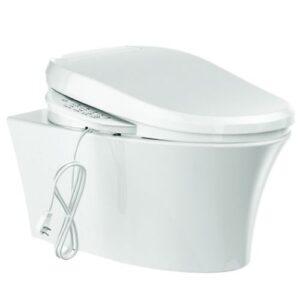 Veil® - Wall hung toilet with C3-150 electronic cleansing seat in white