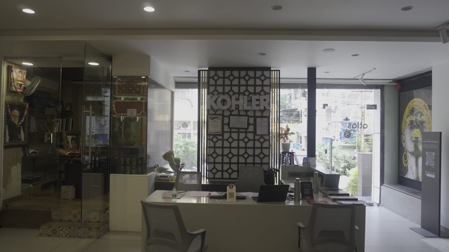 Kohler authorized bathroom fittings and shower display showroom in Hyderabad - Aquastilez