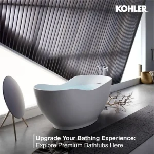modern kohler bathtub at aquastilez