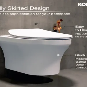 Wall-mounted fully skirted kohler toilet-modern kohler sanitaryware