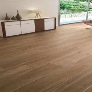 wood finish ceramic tile for rustic and modern flooring
